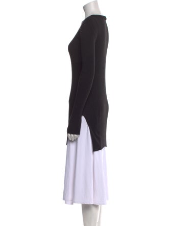 Helmut Lang Scoop Neck Long Sleeve Tunic