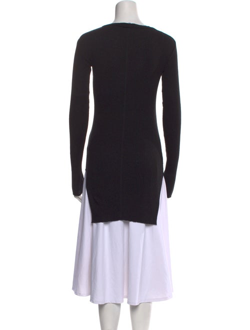 Helmut Lang Scoop Neck Long Sleeve Tunic