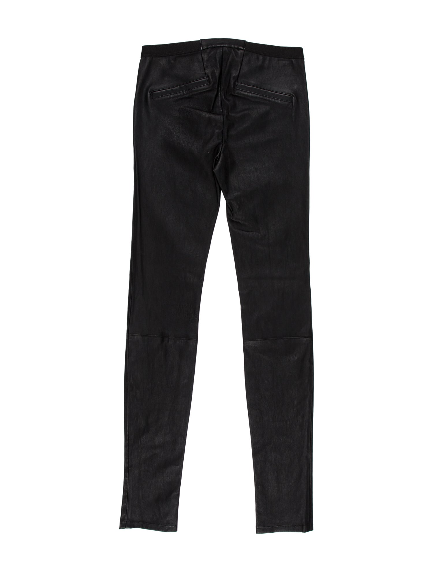 Helmut Lang Lamb Leather Skinny Leg Pants