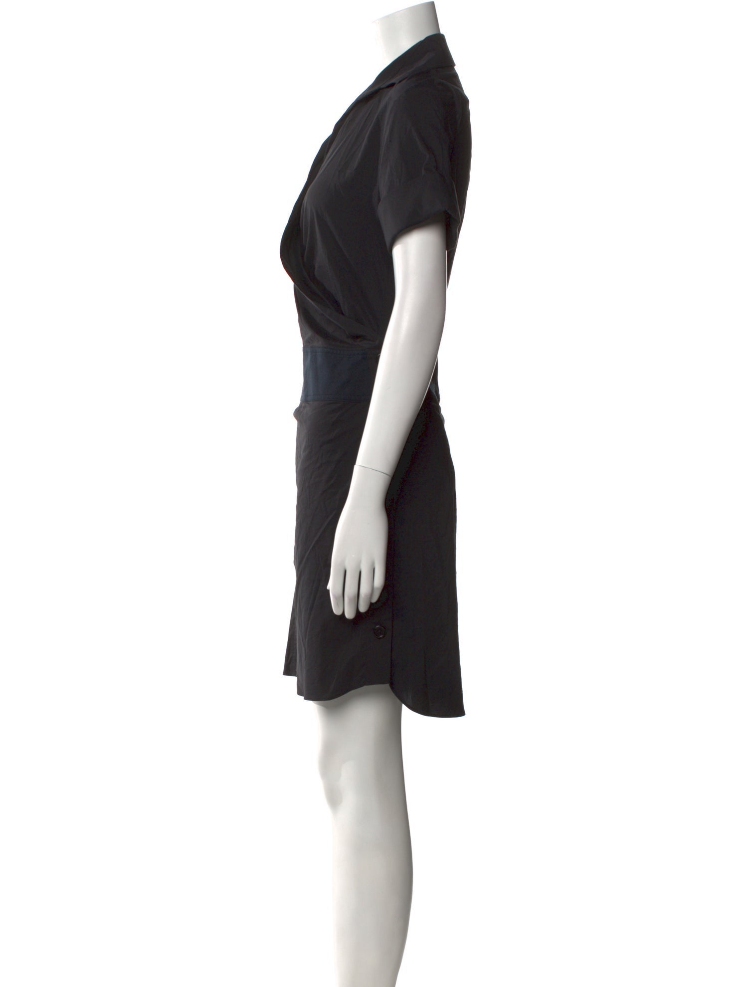 Helmut Lang V-Neck Mini Dress