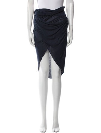 Helmut Lang Ruffle Embellishment Midi Length Skirt