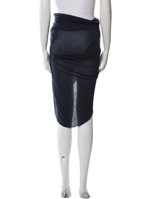 Helmut Lang Ruffle Embellishment Midi Length Skirt