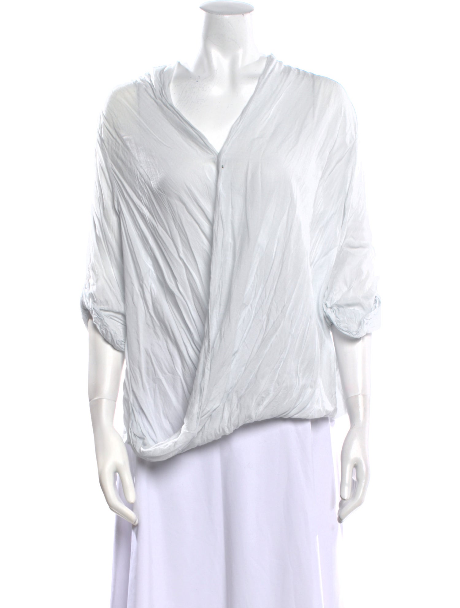Helmut Lang V-Neck Three-Quarter Sleeve Tunic