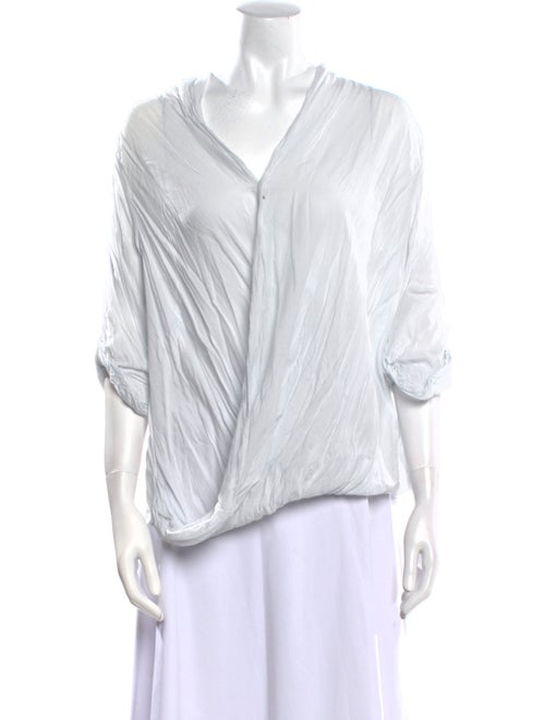 Helmut Lang V-Neck Three-Quarter Sleeve Tunic