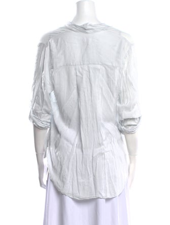 Helmut Lang V-Neck Three-Quarter Sleeve Tunic