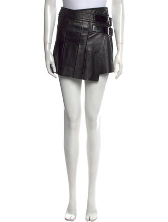 Helmut Lang Lamb Leather Mini Skirt
