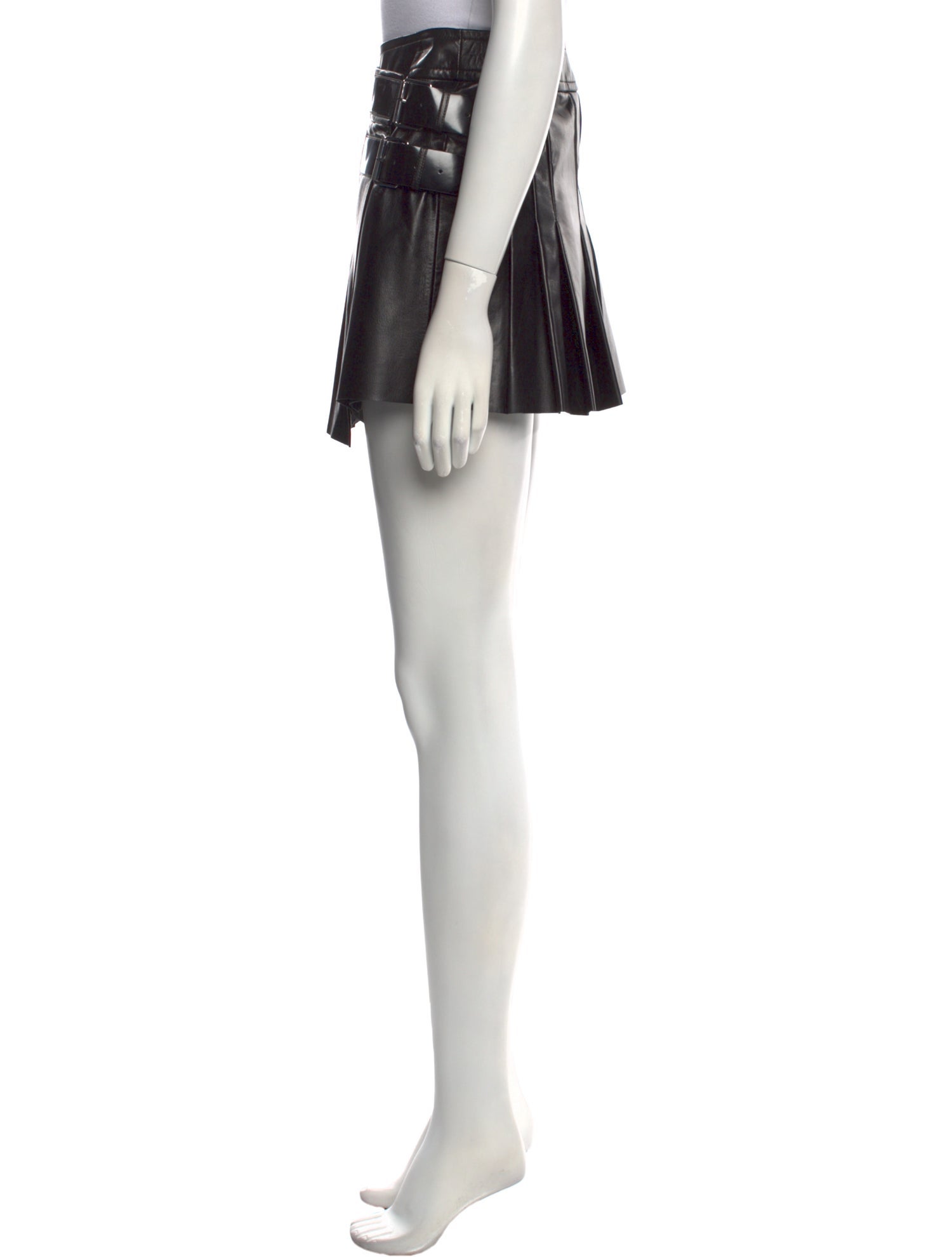 Helmut Lang Lamb Leather Mini Skirt