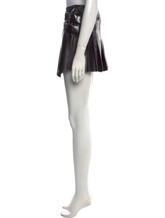 Helmut Lang Lamb Leather Mini Skirt