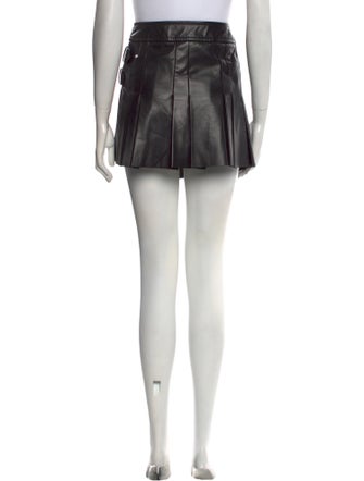 Helmut Lang Lamb Leather Mini Skirt