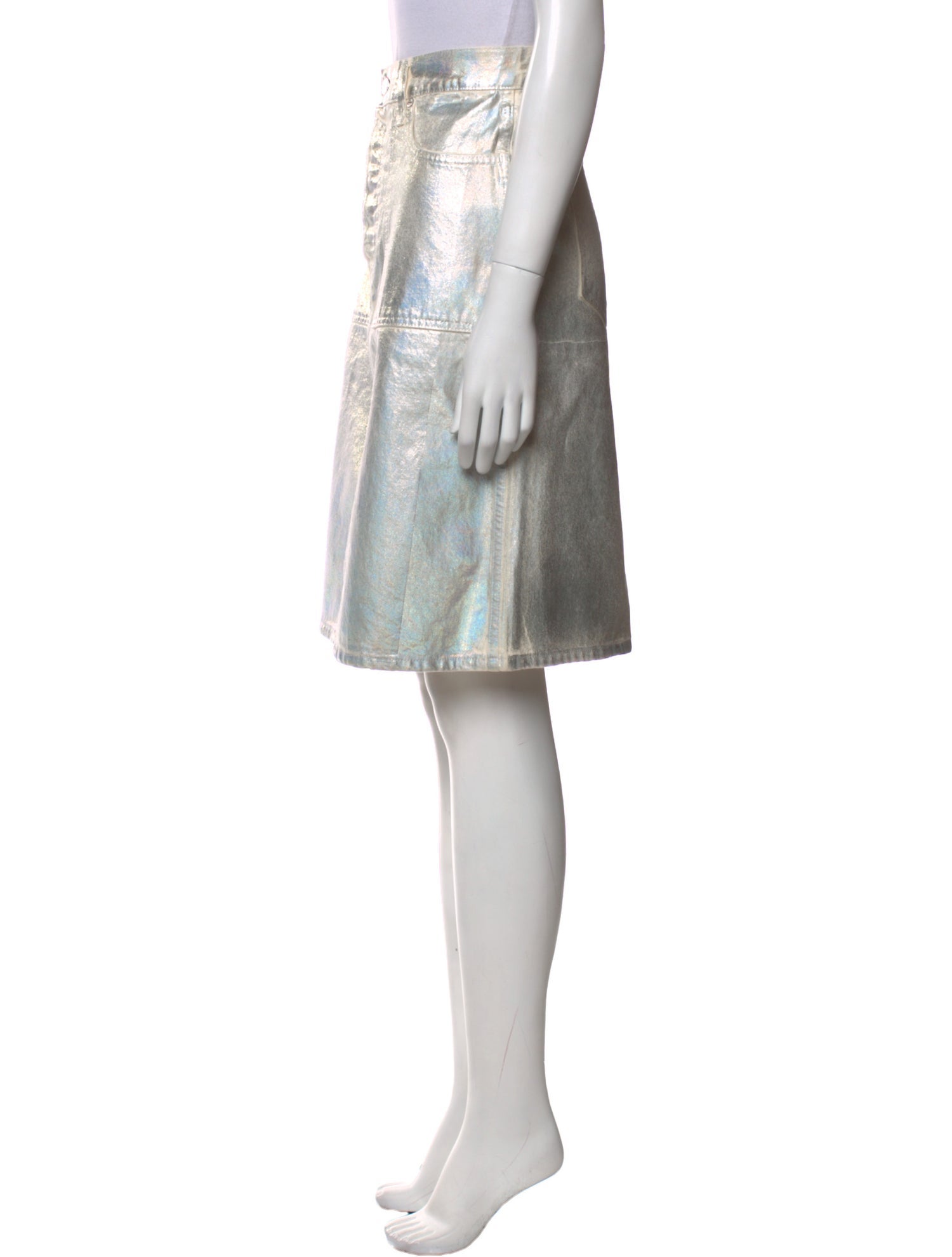 Helmut Lang Glitter Accents Knee-Length Skirt