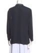 Helmut Lang V-Neck Long Sleeve Button-Up Top