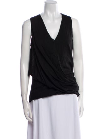 Helmut Lang V-Neck Sleeveless Top