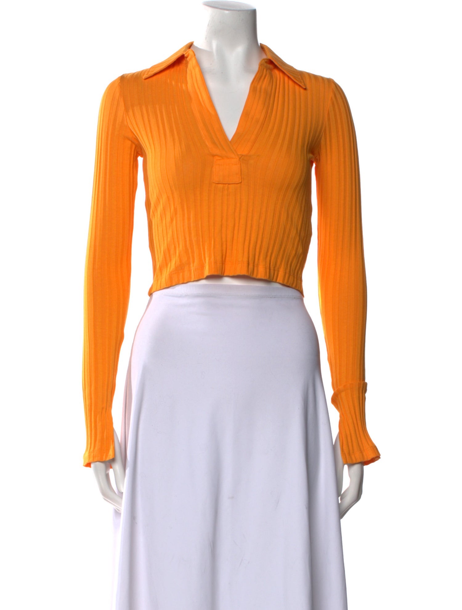 Helmut Lang Long Sleeve Crop Top