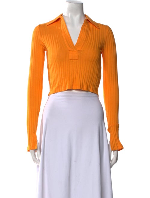 Helmut Lang Long Sleeve Crop Top