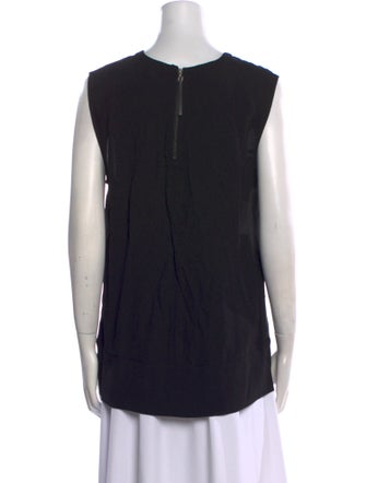 Helmut Lang Bateau Neckline Sleeveless Blouse