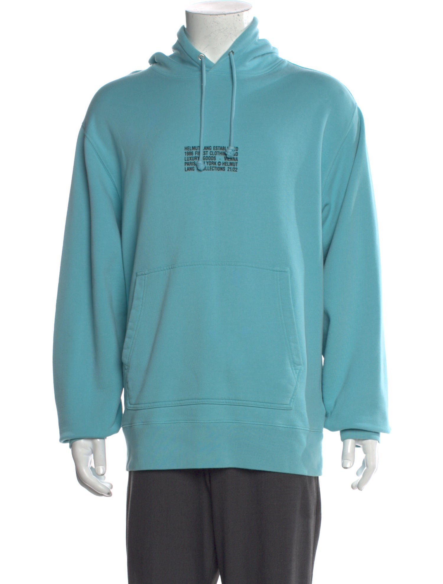 Helmut Lang Graphic Print Crew Neck Hoodie