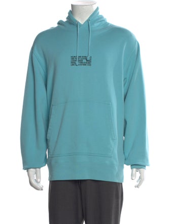 Helmut Lang Graphic Print Crew Neck Hoodie