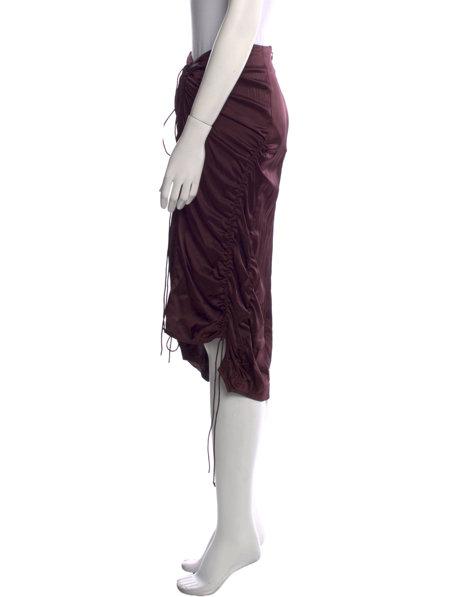 Helmut Lang Silk Knee-Length Skirt