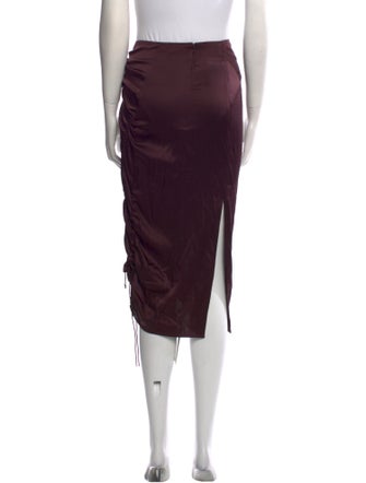 Helmut Lang Silk Knee-Length Skirt