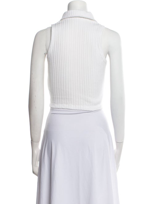 Helmut Lang V-Neck Sleeveless Crop Top