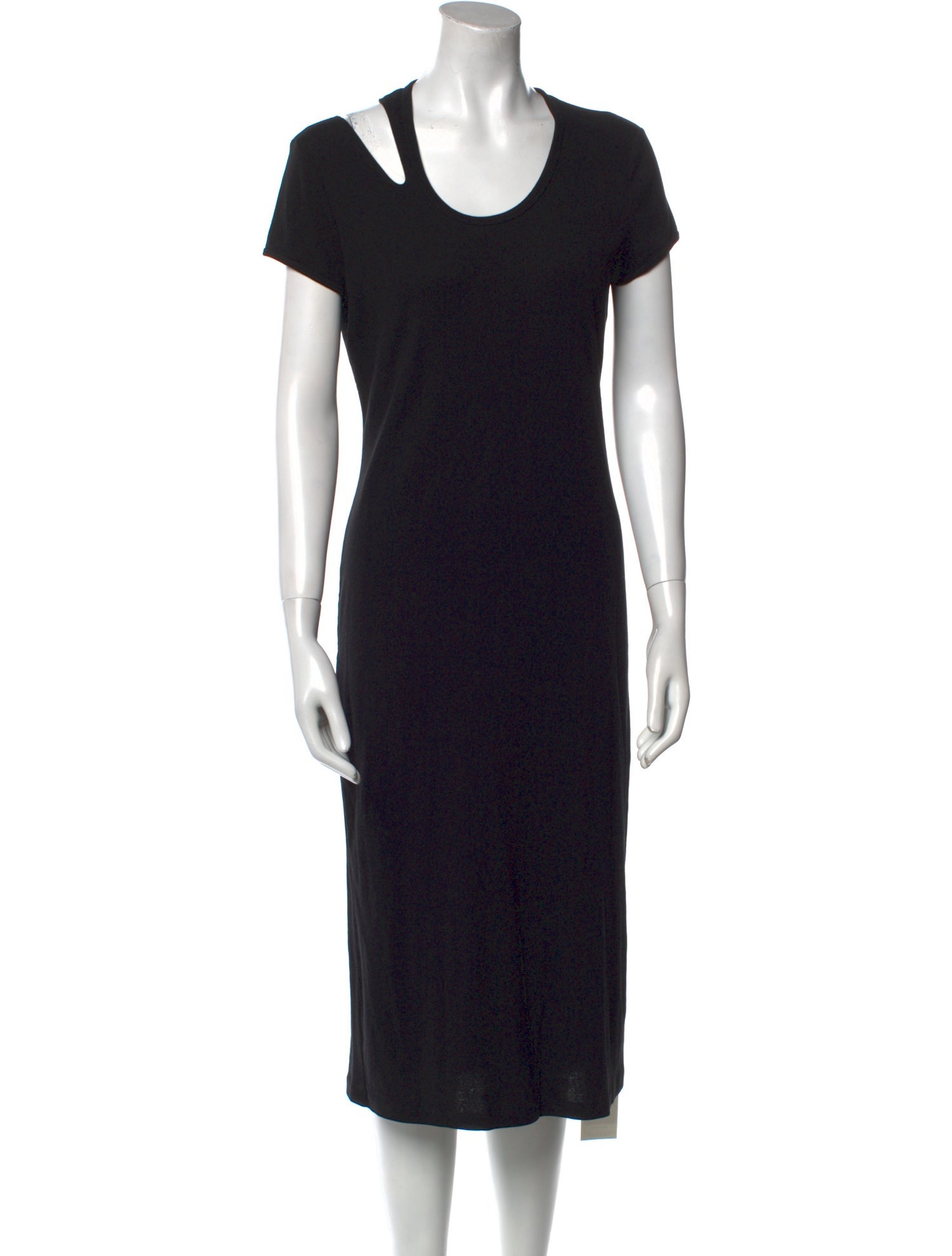 Helmut Lang Scoop Neck Midi Length Dress