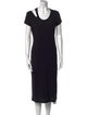 Helmut Lang Scoop Neck Midi Length Dress