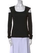 Helmut Lang Square Neckline Long Sleeve Top