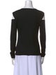 Helmut Lang Square Neckline Long Sleeve Top