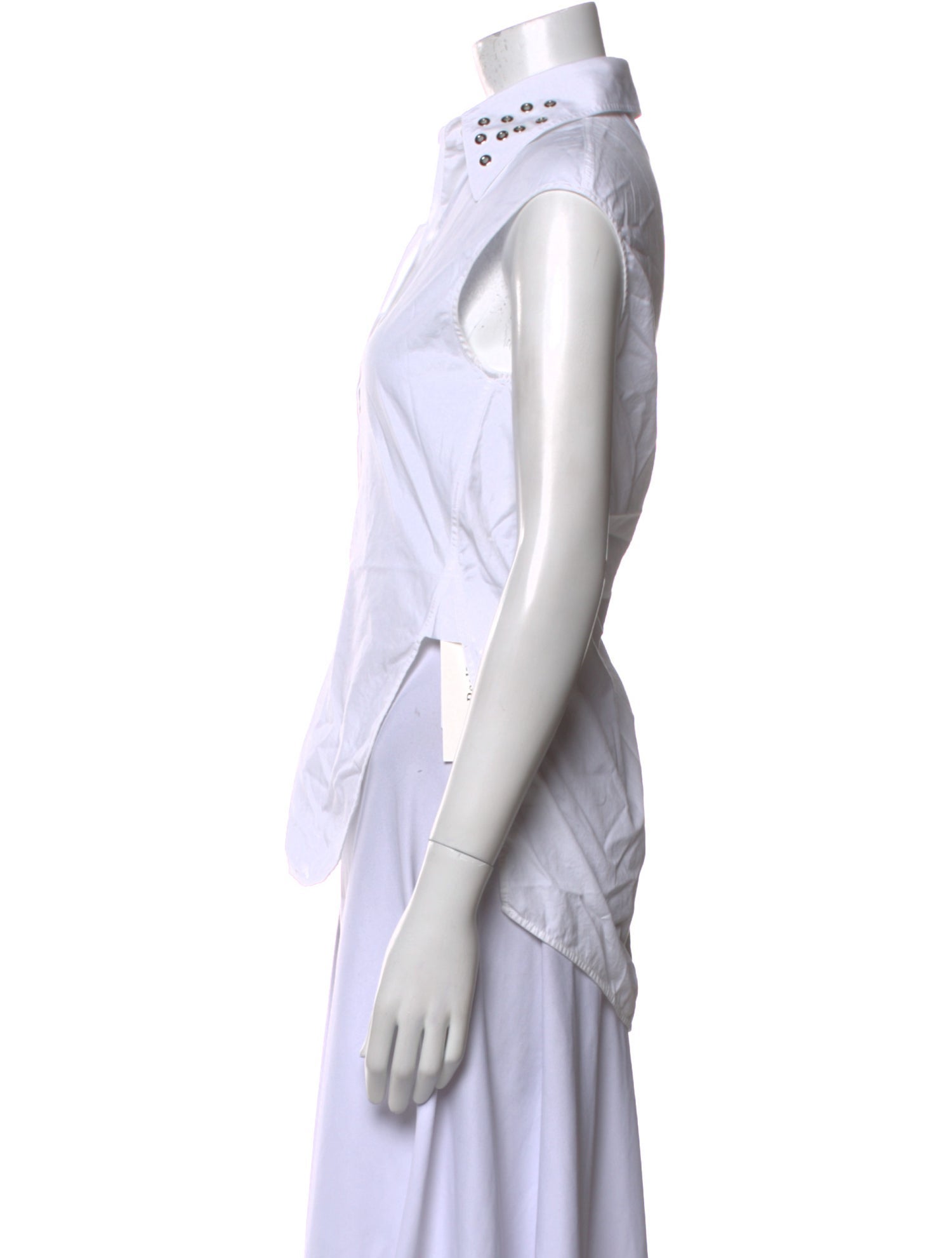 Helmut Lang Sleeveless Button-Up Top