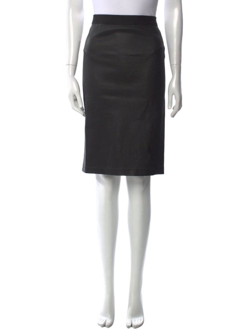 Helmut Lang Lamb Leather Knee-Length Skirt