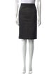Helmut Lang Lamb Leather Knee-Length Skirt