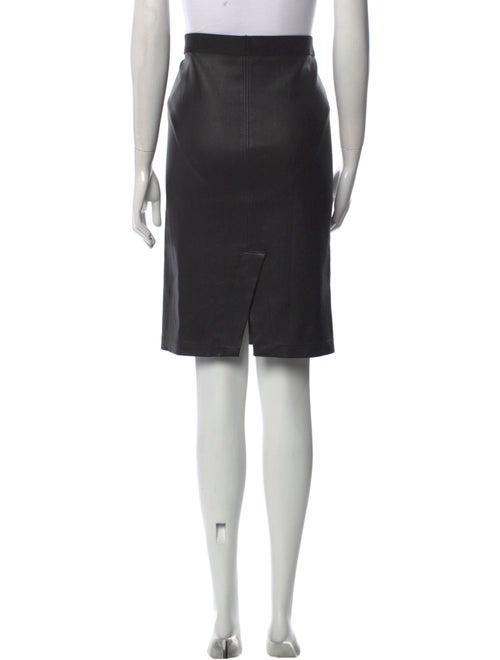 Helmut Lang Lamb Leather Knee-Length Skirt