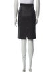 Helmut Lang Lamb Leather Knee-Length Skirt