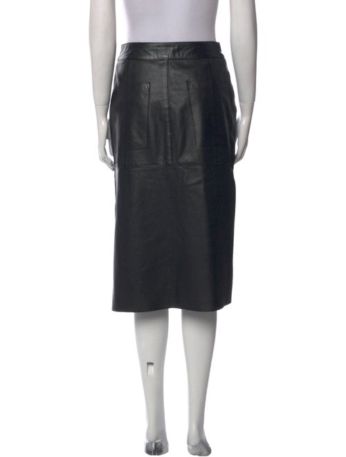 Helmut Lang Lamb Leather Knee-Length Skirt