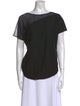 Helmut Lang Bateau Neckline Short Sleeve T-Shirt