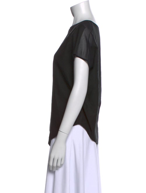 Helmut Lang Bateau Neckline Short Sleeve T-Shirt