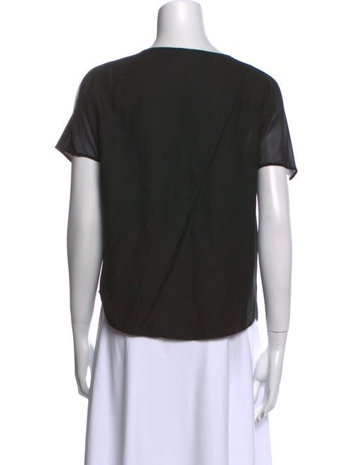 Helmut Lang Bateau Neckline Short Sleeve T-Shirt