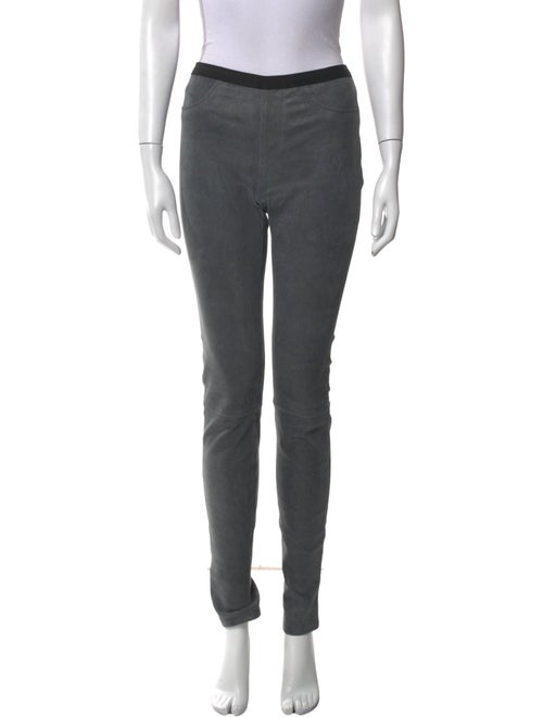 Helmut Lang Lamb Leather Skinny Leg Pants