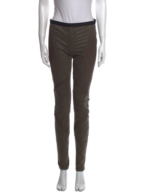 Helmut Lang Lamb Leather Skinny Leg Pants
