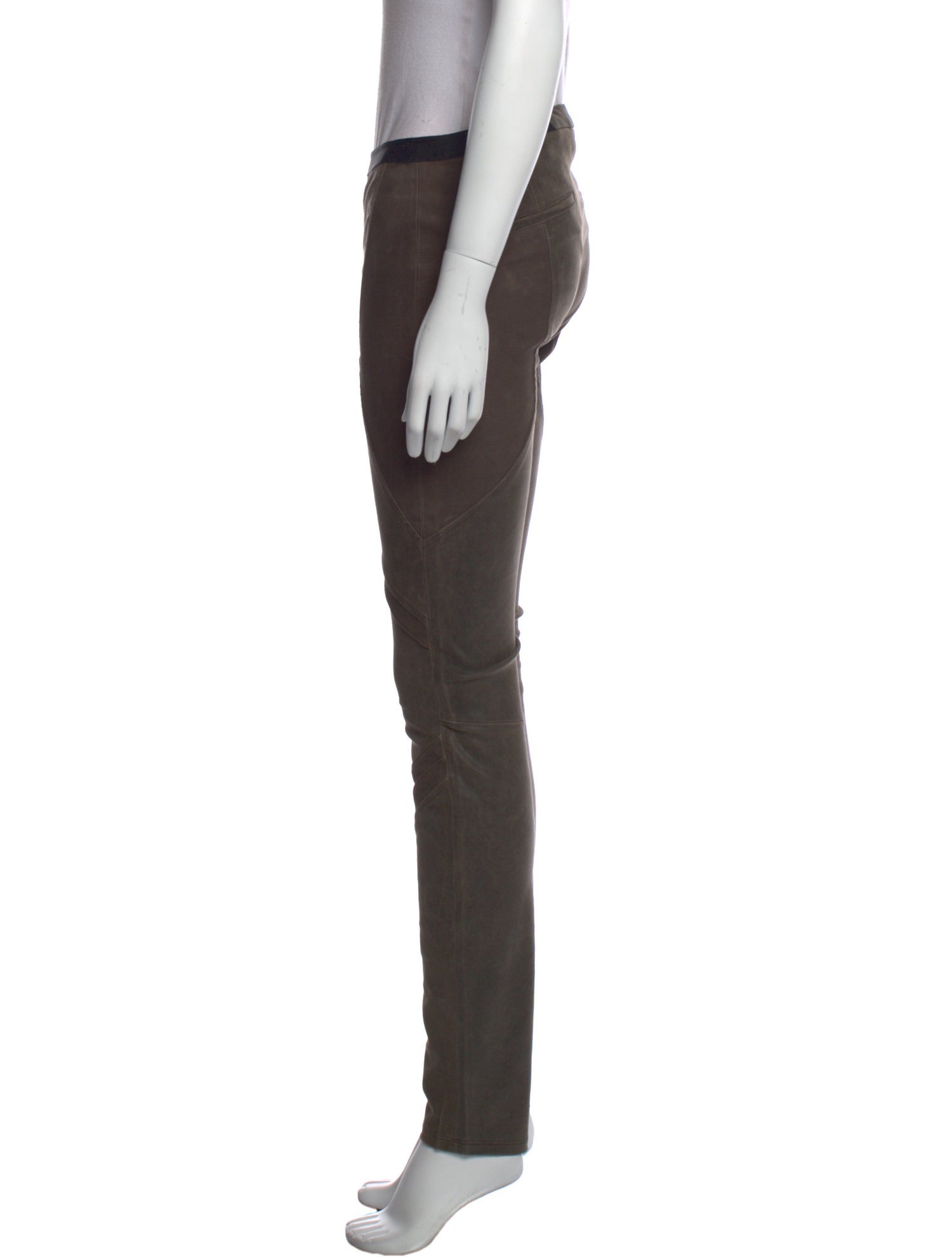 Helmut Lang Lamb Leather Skinny Leg Pants