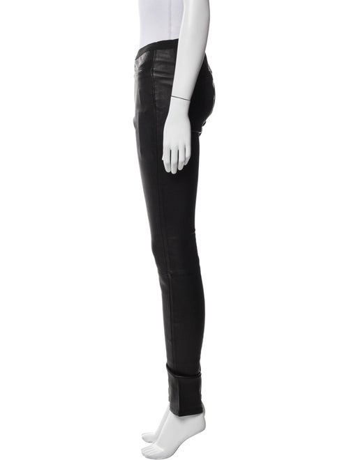 Helmut Lang Lamb Leather Skinny Leg Pants