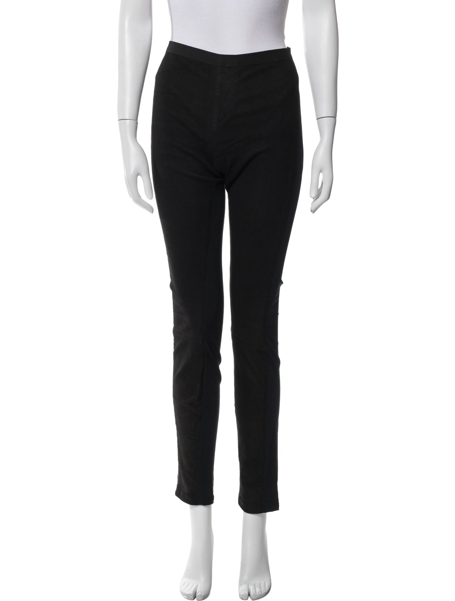 Helmut Lang Lamb Leather Skinny Leg Pants