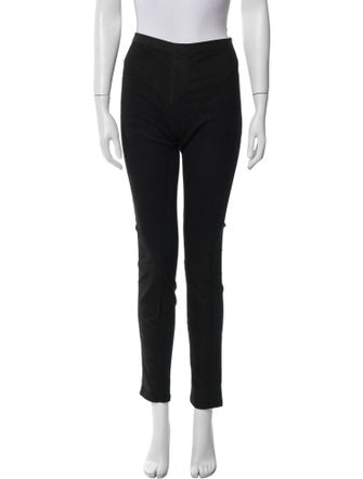 Helmut Lang Lamb Leather Skinny Leg Pants