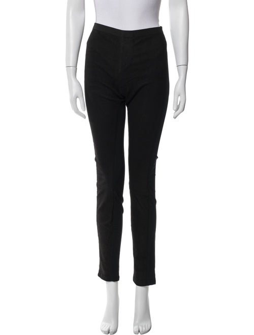 Helmut Lang Lamb Leather Skinny Leg Pants