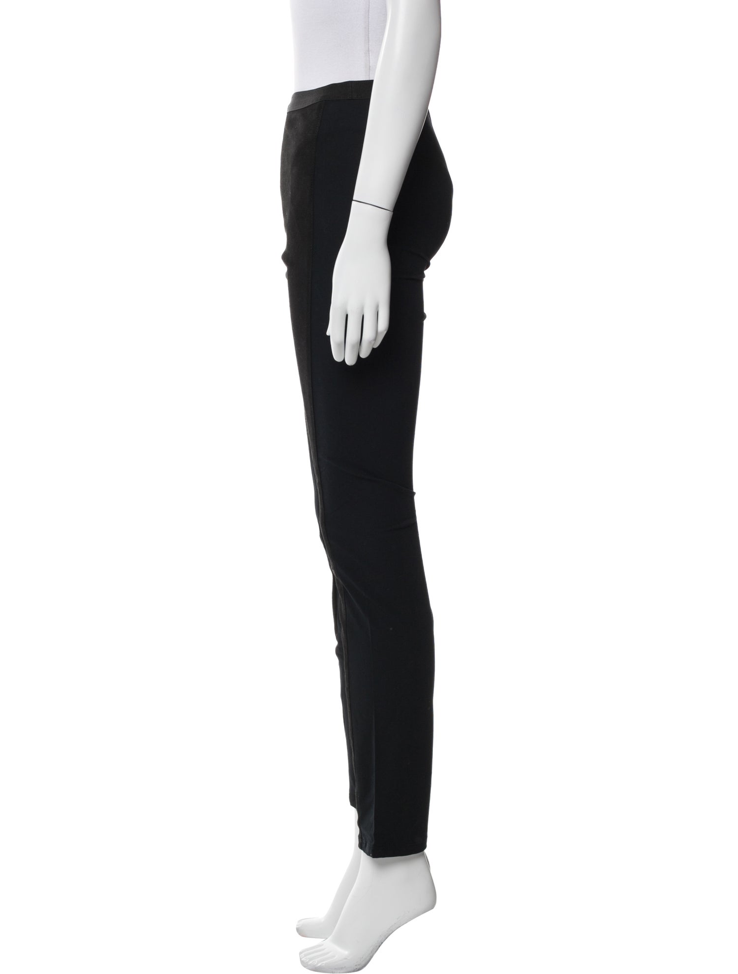 Helmut Lang Lamb Leather Skinny Leg Pants