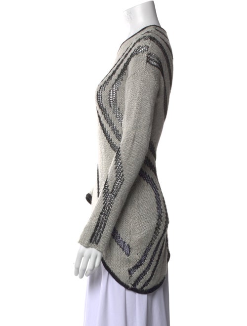 Helmut Lang Graphic Print Scoop Neck Sweater