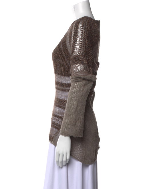 Helmut Lang Silk Striped Sweater