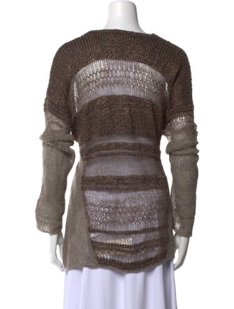 Helmut Lang Silk Striped Sweater