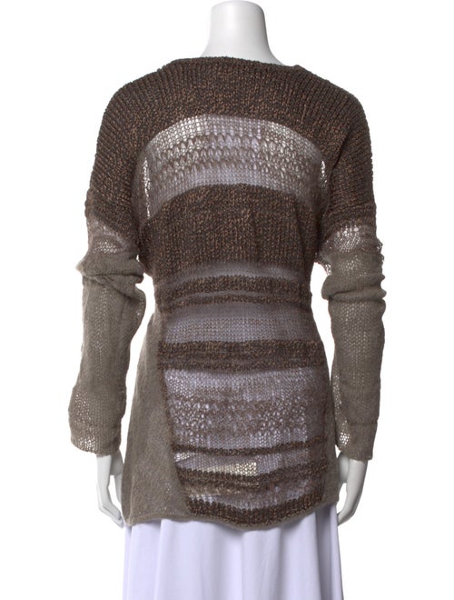 Helmut Lang Silk Striped Sweater