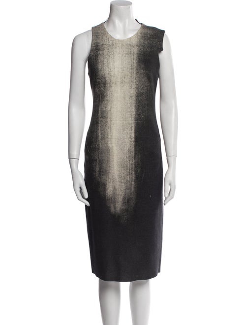 Helmut Lang Wool Midi Length Dress